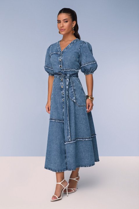 chemise gode jeans com recortes e desfiados e faixa titanium jeans 1