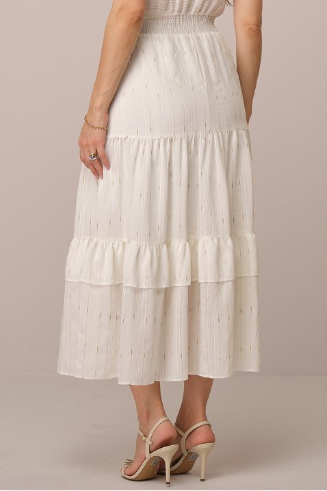 vestido off white maxi midi na viscose com brilho lurex marieva tata martello 1