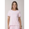 T-Shirt Feminina Rosa Claro Poliamida Proteção UV Epulari