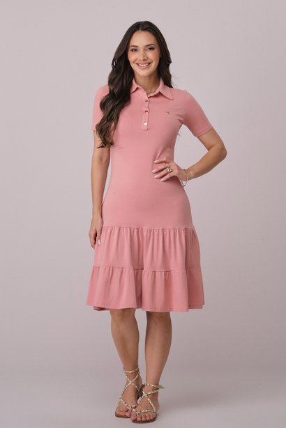 Vestido Rosê Midi na Malha Comfy Maiara Tatá Martello