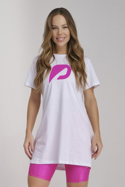 T-Shirt Branco Estampa Rosa Tapa Bumbum Algodão Premium Epulari